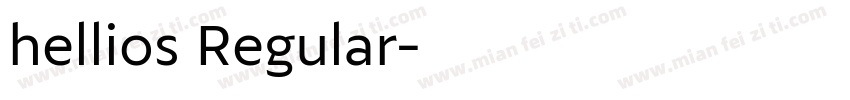 hellios Regular字体转换